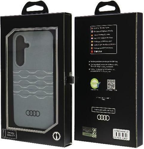 Actual product image Audi IML Geometric Pattern Case S921 szary/grey hardcase AU-IML-A6/D3-GY (Samsung Galaxy S24)