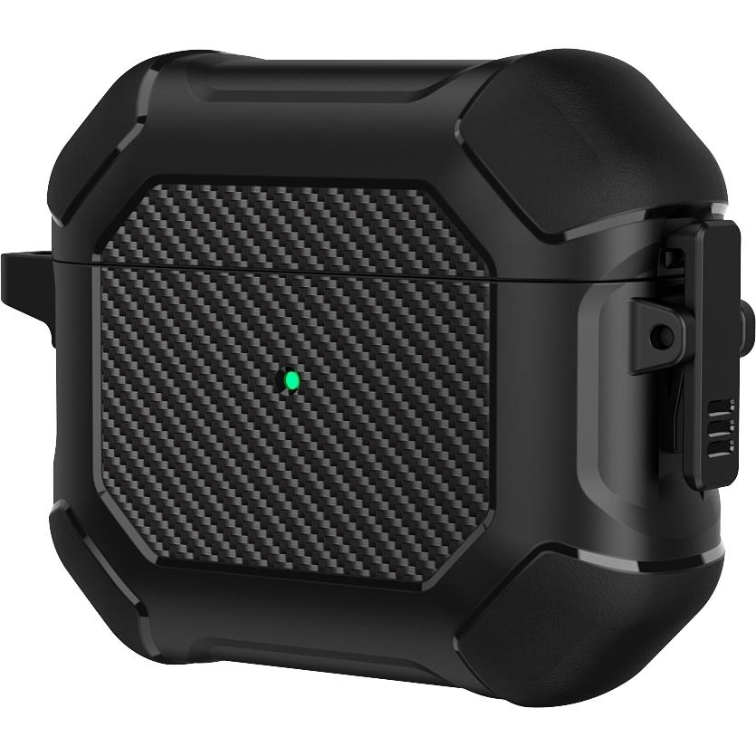 Wave Rugged suojakotelo, Apple AirPods (3. sukupolvi), musta (Kopfhörer Tasche), Kopfhörertasche + Schutzhülle, Schwarz