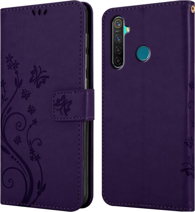 Actual product image Cadorabo Flower Book Case for Realme 5 PRO / Realme Q (Realm Q)