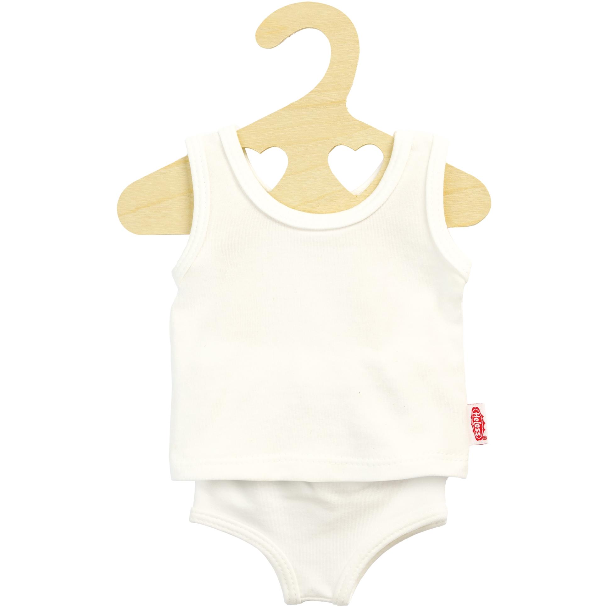 Heless Puppenunterwäsche und -shirt Weiss, 35-45 cm