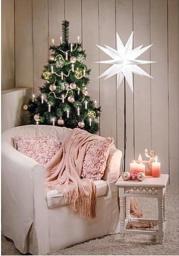 Actual product image Saico Plastic Star with Bottom Spike white CAS6200