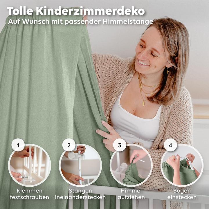 Actual product image Lilimaus Betthimmel aus Musselin für Babybett