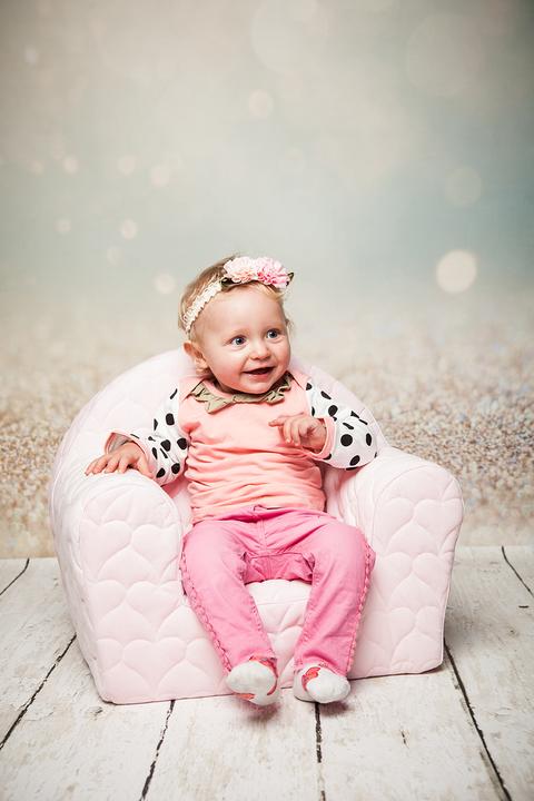 Actual product image Knorrtoys Kindersessel - "Cosy heart rose" (Child armchair)