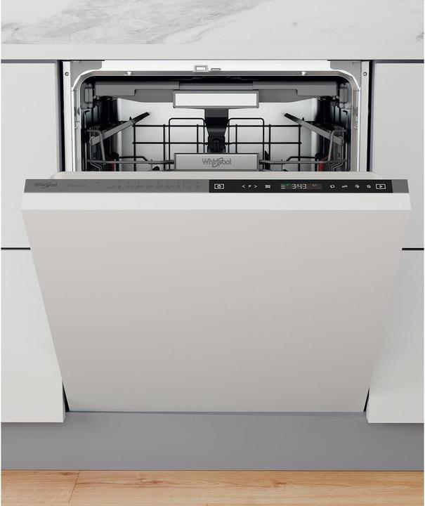 Whirlpool WIP 4O33 PLE S, Volledig ingebouwd, Volledige grootte (60 cm), Roestvrijstaal, Zwart, 1,55 m, 1,5 m