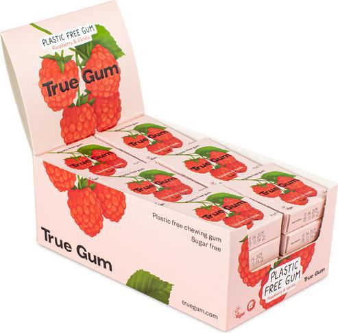 Actual product image True Gum Raspberry & Vanilla (1 pcs., 21 g)