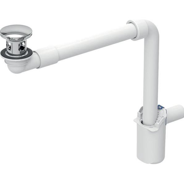 Geberit, Siphon, Waschbeckenablauf/Raumsparsiphon für eine oder zwei Standarmaturen (Siphon-Montagematerial)