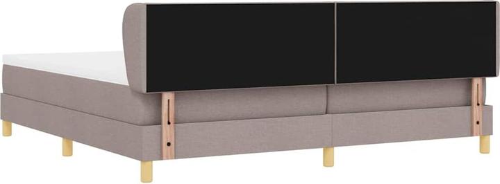Produktbild VidaXL Boxspringbett Mit Matratze Stoff Taupe (200 x 200 cm)