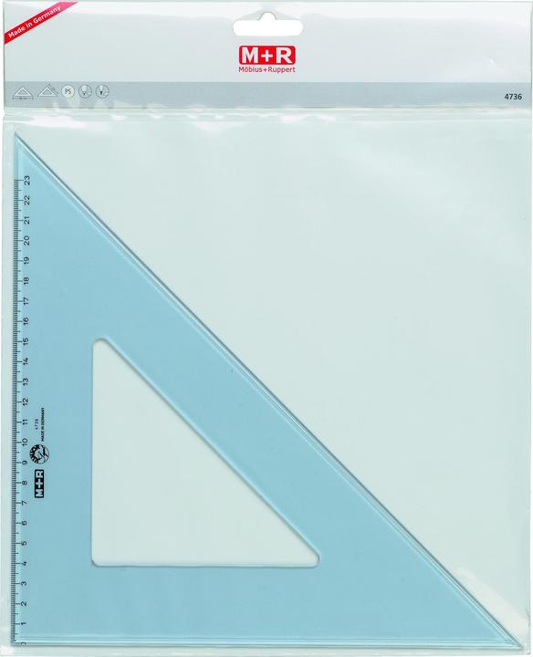 Actual product image M+r Angle 45deg 20cm smoke transparent scale 13cm (22 cm)