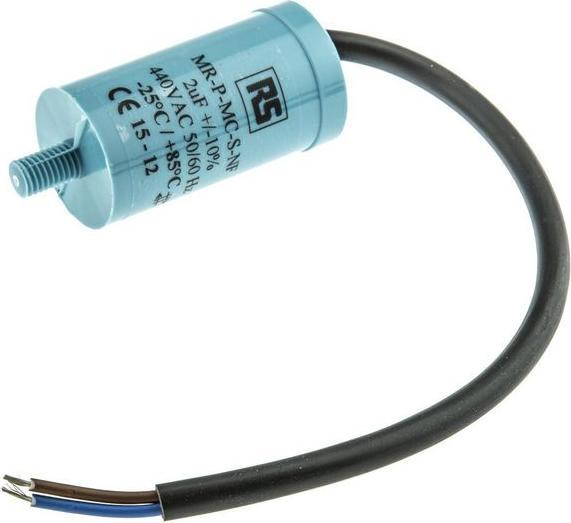 Produktbild RS PRO Polypropylene Film Capacitor, 440V ac, ±10%, 2uF, Screw Mount