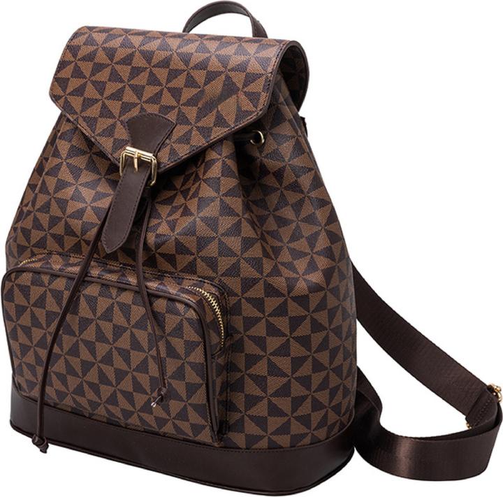 Produktbild Only-Bags.Store Veganer Lederrucksack, Brauner Rucksack, Vegane Ledertasche, Lederrucksack