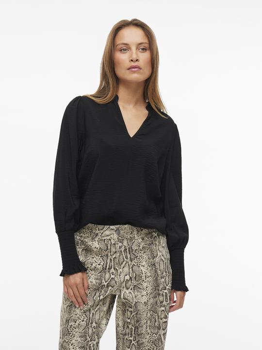 Actual product image Vila V-Ausschnitt Oberteil mit langen Ärmeln (38)