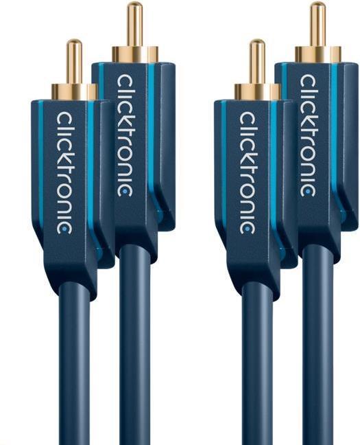 Actual product image clicktronic Stereo audio cable (2 m, Cinch)
