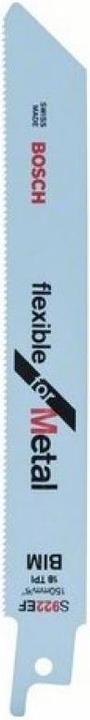 Produktbild Bosch Professional Zubehör Säbelsägeblatt S 922 EF, Flexible for Metal, 100er-Pack