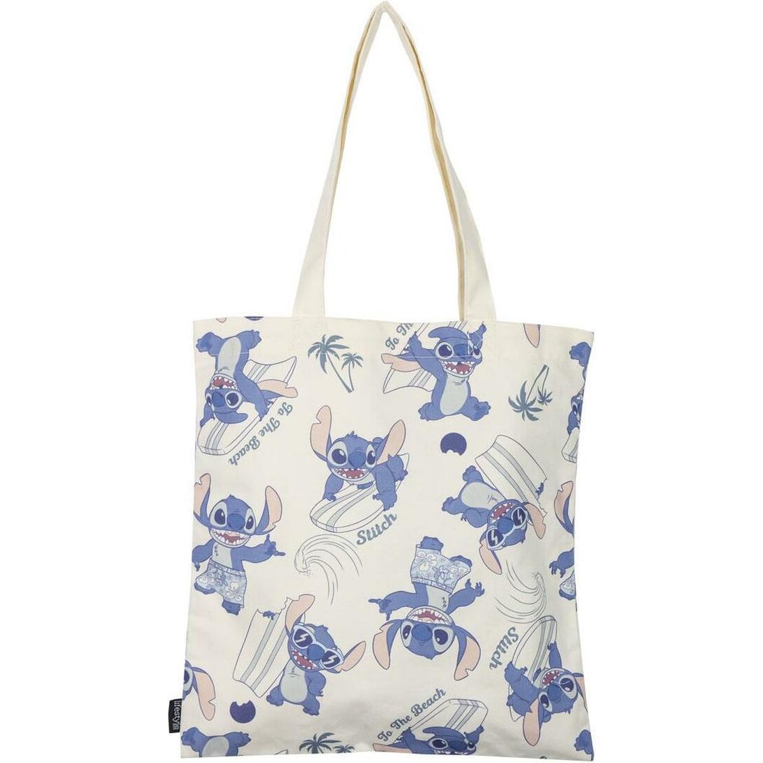 Cerda, Einkaufshilfe, STITCH - Surf - Tote Bag - 36 X 39 Cm, Blau
