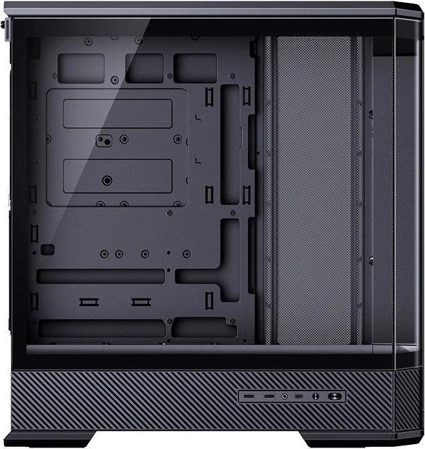 Produktbild Jonsbo D400 PC-Gehäuse, Midi Tower, ATX, Tempered Glass - schwarz (ATX, mATX, Mini-ITX)