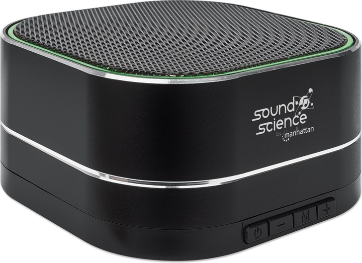 Produktbild Manhattan Sound Science Metallic LED Bluetooth®-Lautsprecher (6 h, Batteriebetrieb)