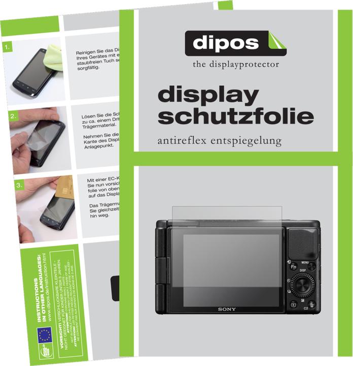 Dipos Displayschutzfolie Antireflex (Displayschutz, Sony ZV-1)