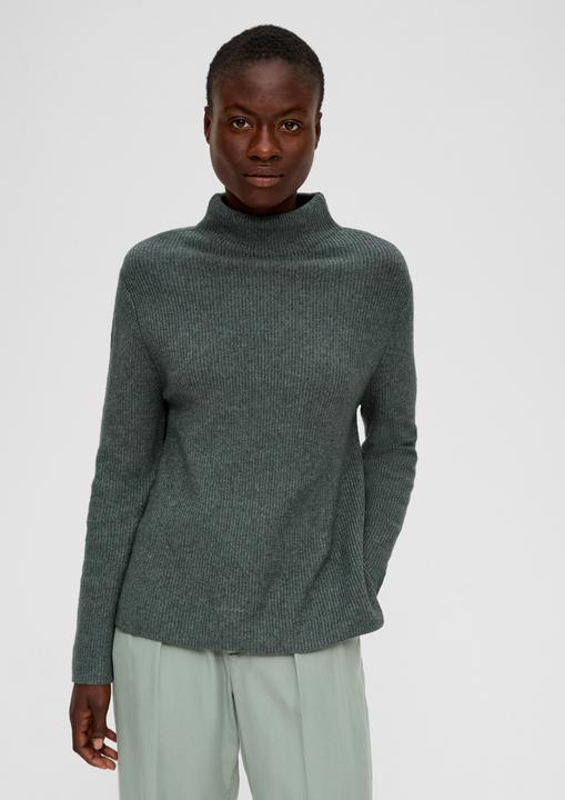 Actual product image s.Oliver Strickpullover Strickpullover mit Stehkragen (48)