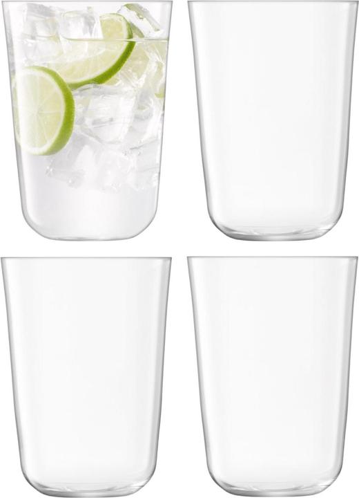 Actual product image LSA Set of 4 Arc Mugs 550ml Clear (0.55 l, 4 x)