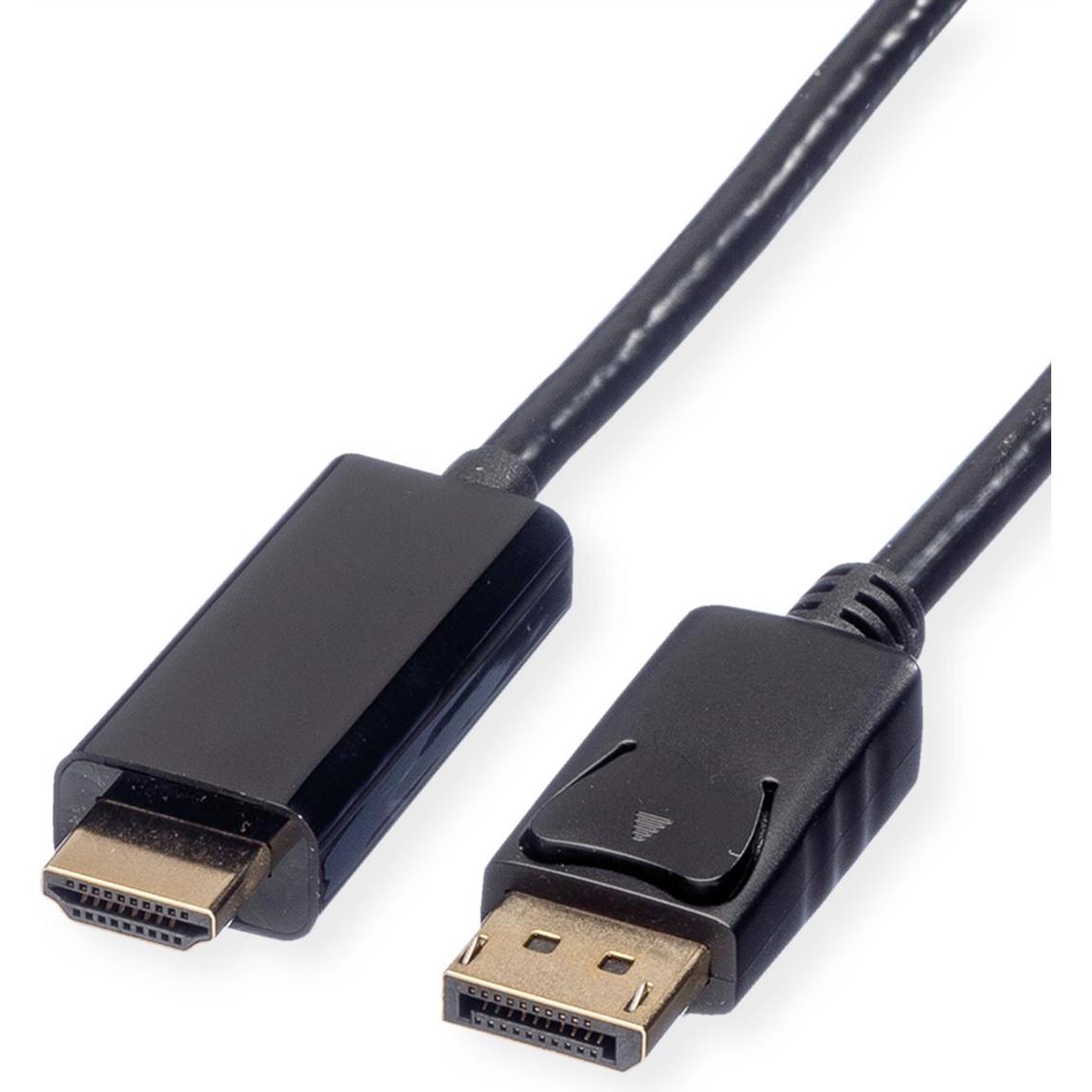 Roline Nero Displayport — Hdmi (Typ A) (2 M), Cavo Video,
