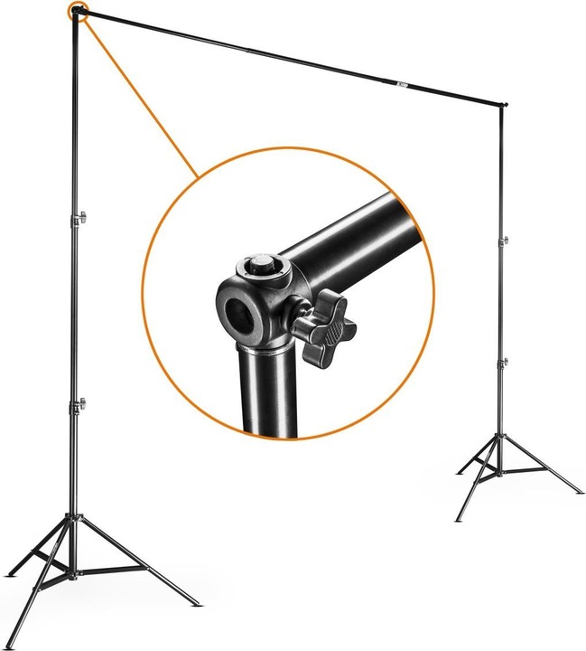 Image du produit Walimex Système de fond de télescope 1,2 - 3m (120 cm, 256 cm)