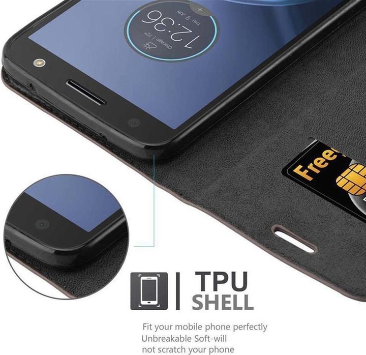 Actual product image Cadorabo Book Invisible Magnet Cover (Motorola Moto Z Force)