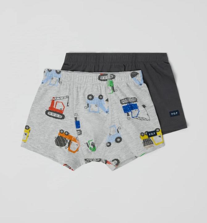 Produktbild PO.P 2-Pack Knaben Boxershorts Bagger-Print (2er Pack)