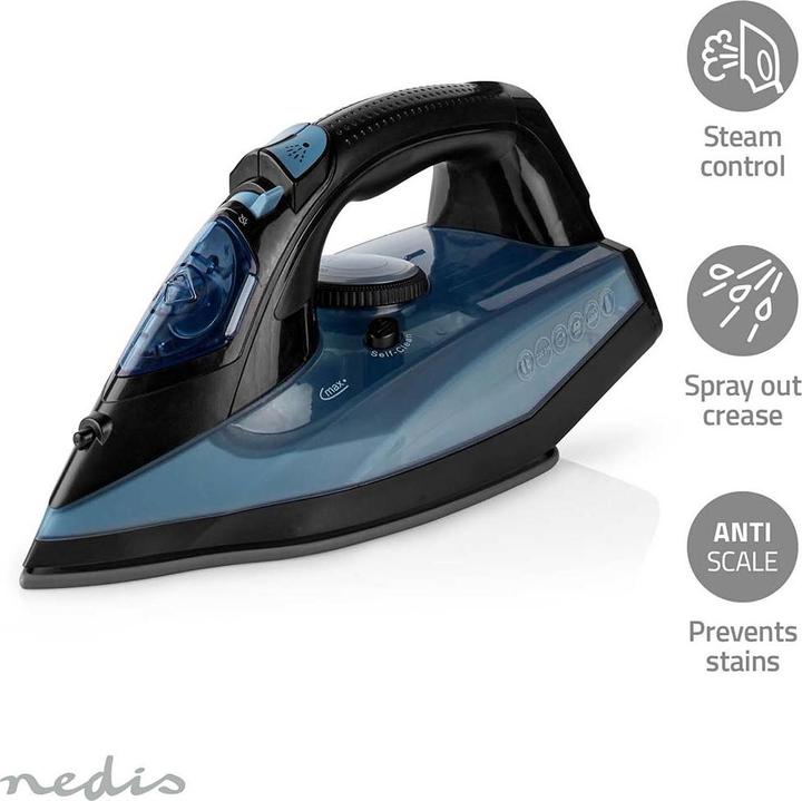 Produktbild Nedis Bügeleisen | 2600 W | Dampf Schuss | Keramisch | 0.32 l (2600 W, 1 g/min)