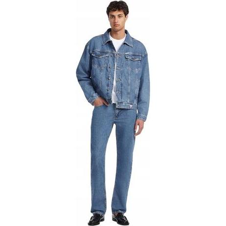 Guess, Uomini, Giacca leggera, Gj Herren-Jeansjacke in Übergrösse, (L)