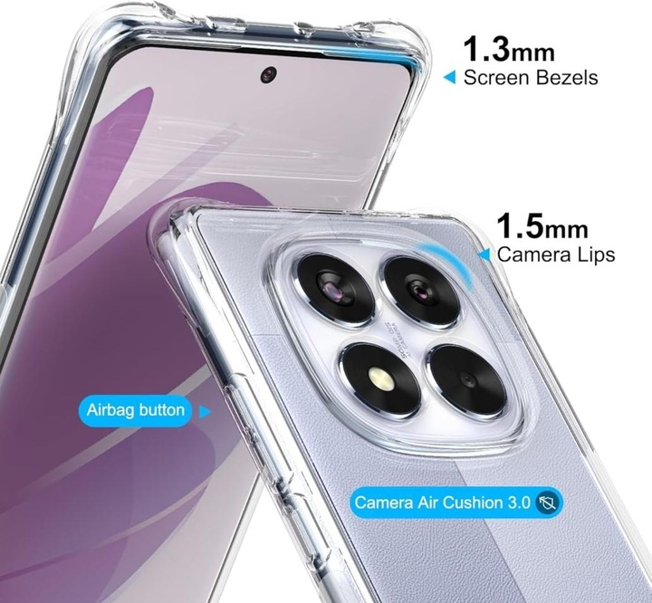Image du produit Screenguard Hülle Crystal Soft Airbag Bumper (Xiaomi Redmi Note 14 Pro 5G)