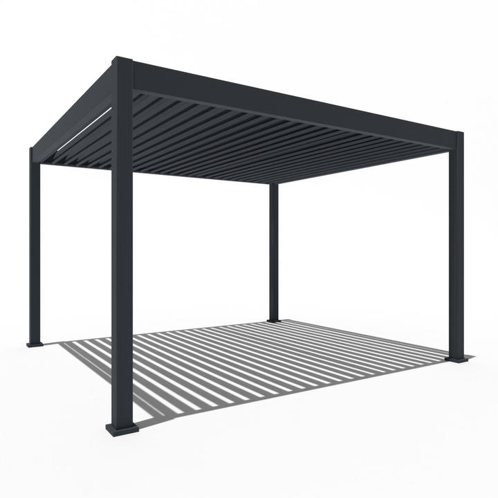 Weide Pergola elettrica 3,6x4m antracite con LED