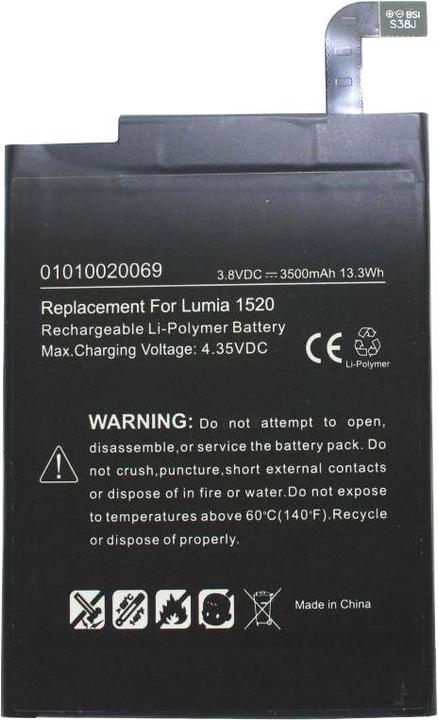 Immagine prodotto AccuCell Batteria Nokia Lumia 1520, Batteria Nokia Lumia BV-4BW