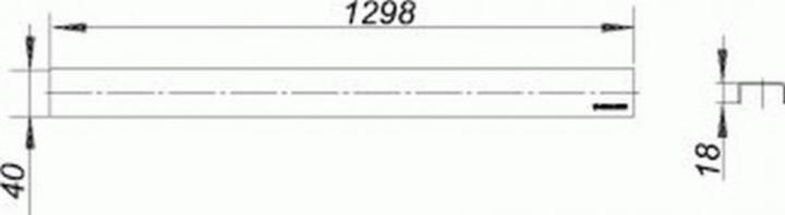 Produktbild Dallmer Abdeckung CeraLine Standard, 524201, 1300mm (1300 mm)