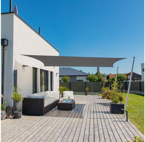 Image du produit Windhager Sonnensegel Cannes, 200 x 300 cm, Rechteck, Anthrazit (200 x 300 cm)