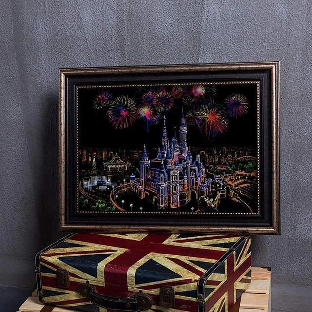 Produktbild Figured'Art Kratzbild – Traumschloss