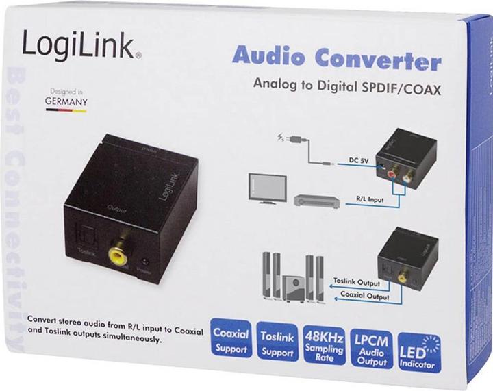 Image du produit LogiLink Convertisseur audio analogique (Analogique -> Numérique)