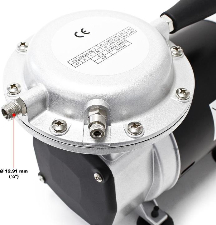 Actual product image Wiltec Vacuum Diaphragm Pump 128-135 l/min AS29 Oil-free Air Conditioning