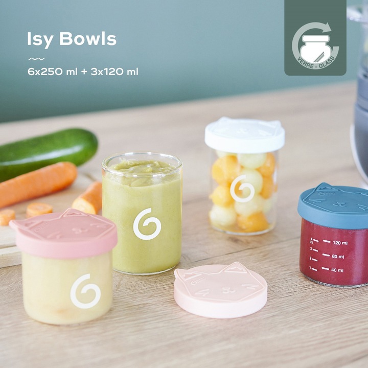 Image du produit Babymoov Isy Bowls Set 6 x 250 ml + 3 x 120 ml