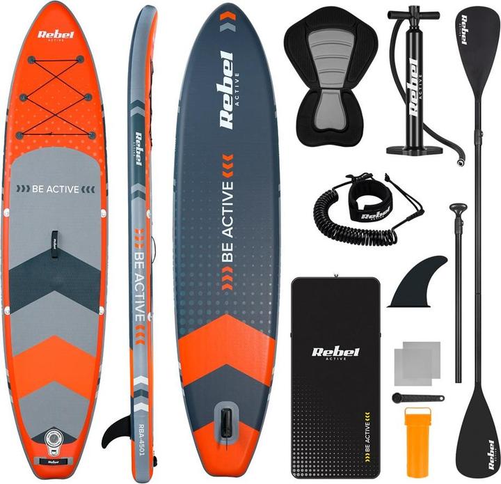 Produktbild Rebel Deska do pływania SUP ACTIVE RBA4501 - pomarańczowa (11'5")