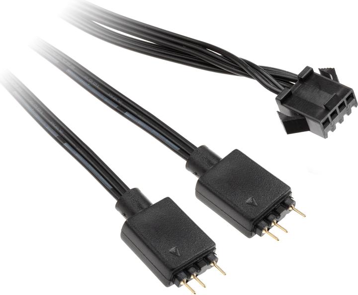 Image du produit Kolink Adaptateur de câble 4 broches pour ventilateur vers 3 broches 5V ARGB (RGB)