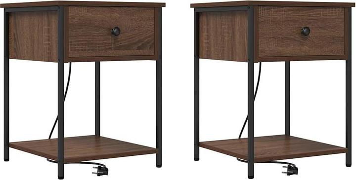 Actual product image vidaXL Modern bedside table (41 x 41 x 56 cm)