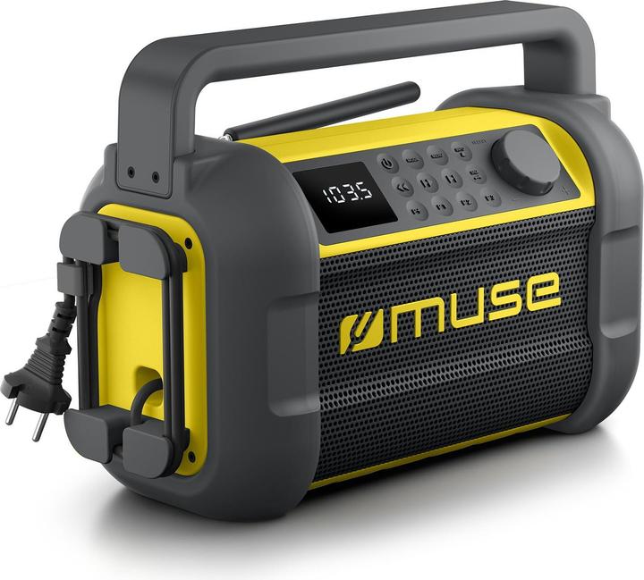 Produktbild Muse M-928 BTY Jobsite Radio speaker, Black/Yellow (FM, Bluetooth, NFC)