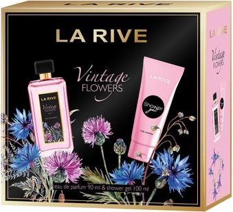La Rive Vintage Flowers Perfume Set For Women 90 Ml Perfume 100 Ml Shower Gel (Coffret de parfum)