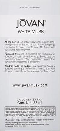 Actual product image Jovan White Musk (Eau de cologne, 90 ml)