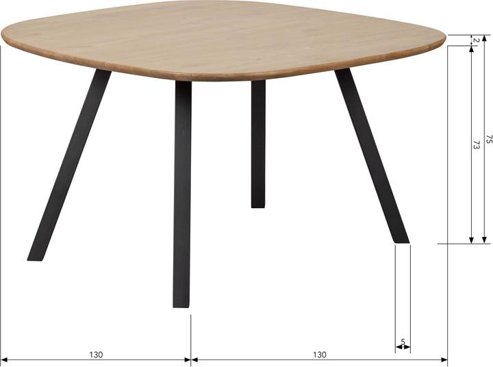 Produktbild Woood Tablo (75 x 130 x 130 cm)
