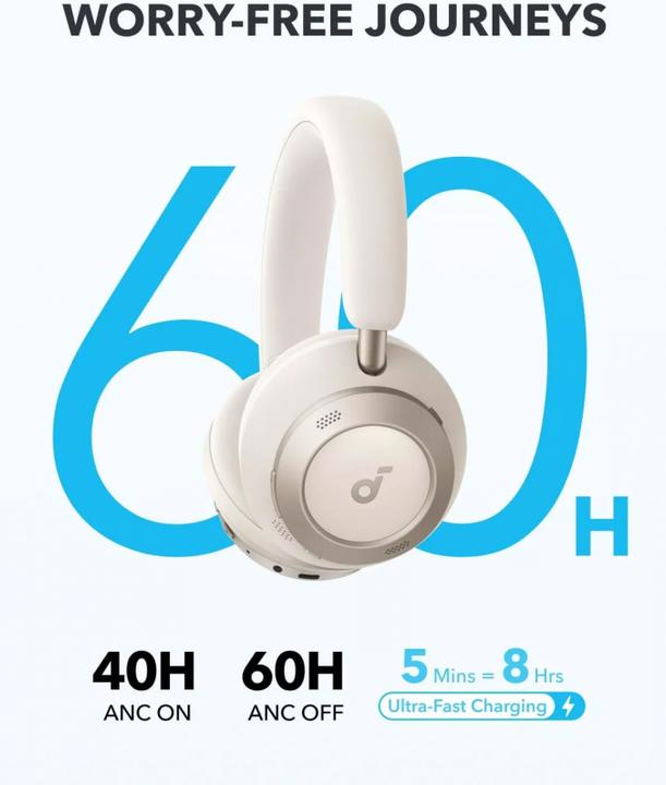 Produktbild soundcore Space One Pro (ANC, 40 h, Kabelgebunden, Kabellos)