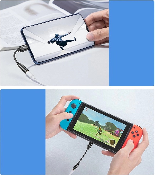 Actual product image Baseus L54 (USB Type C, 3.5mm jack)