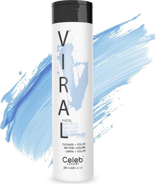 Produktbild Celeb Luxury Viral Colorwash Pastel Baby Blue 244ml (240 ml, Flüssiges Shampoo)