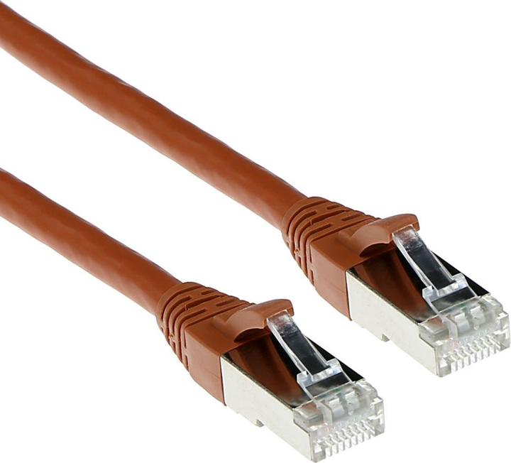 Actual product image ACT FB2207 7m Cat6a SF/UTP (S-FTP) Brown Network Cable (S/FTP, CAT6a, 7 m)