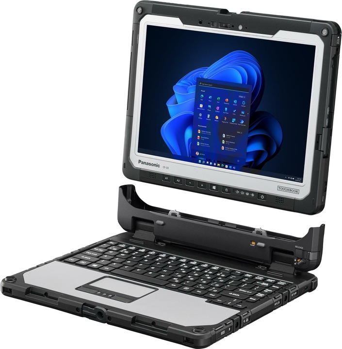 Immagine prodotto Panasonic Toughbook CF-33 mk3 4G/LTE incl. tastiera (12", Intel Core i5-1245U, 16 GB, 512 GB, CH)